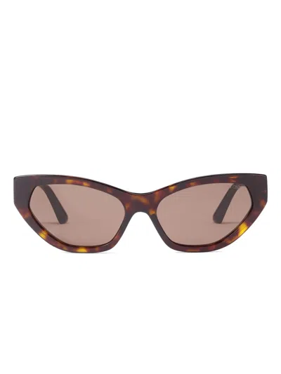 Jimmy Choo Leyla Sunglasses In E5002 Havana