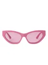 Jimmy Choo Leyla Sunglasses In Pink