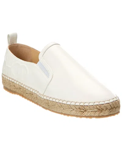 Jimmy Choo Lichi Leather Espadrille In White