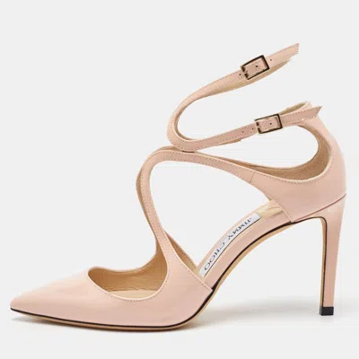 Jimmy Choo Light Pink Patent Leather Lancer Pumps