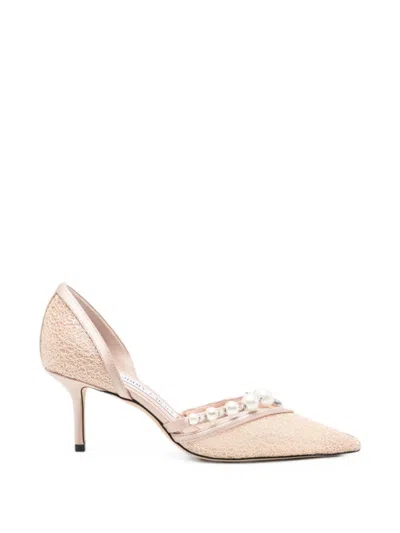 Jimmy Choo Light Pink Slip On Pumps