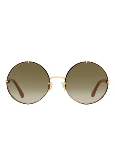 Jimmy Choo Lilo Sunglasses In Black