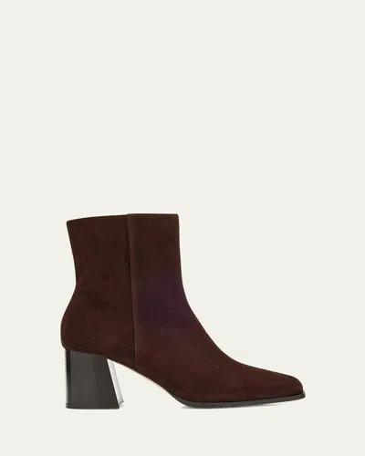 Jimmy Choo Linne Suede Ankle Booties In Brown