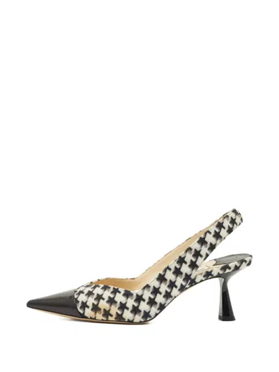 Pre-owned Jimmy Choo Liya Star-pattern Leather Pumps In White