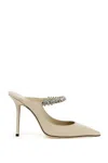 Jimmy Choo Lizard-embossed Leather Bing Mules In Neutrals