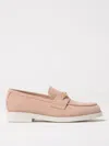 Jimmy Choo Maddie Diamond Suede Loafers In Pink