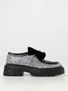 Jimmy Choo Marlow Glittered Velvet Bow Loafers In Silber