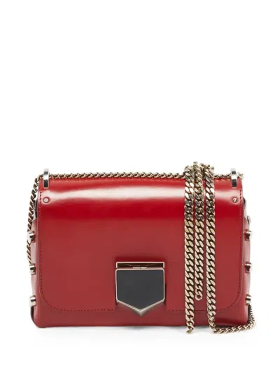 Pre-owned Jimmy Choo Lockett City Shoulder Bag In Red