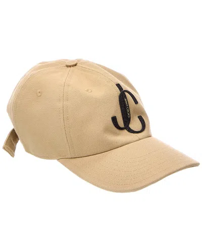 Jimmy Choo Logo Baseball Cap In Brown