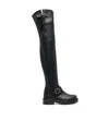 Jimmy Choo Woman Knee Boots Black Size 9 Textile Fibers In Black