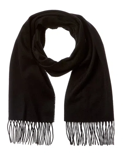 Jimmy Choo Logo Cashmere Scarf In Black