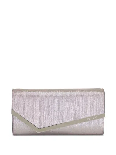 Jimmy Choo Clutch Mit Logo-gravur In Rosa