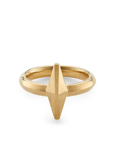 Jimmy Choo Diamond Ring In Gold