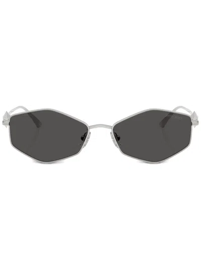 JIMMY CHOO LOGO-ENGRAVED SUNGLASSES