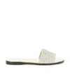 Jimmy Choo Logo Flip-flops In White