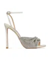 Jimmy Choo Rhinestone Square Toeline Stiletto Sandals In Multicolor