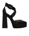 Jimmy Choo 140mm Gian Satin Pumps In Black