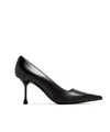 Jimmy Choo Logo High Heels In Black