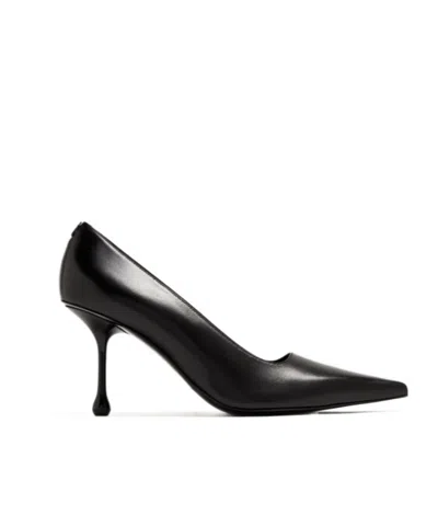 Jimmy Choo Logo High Heels In Black