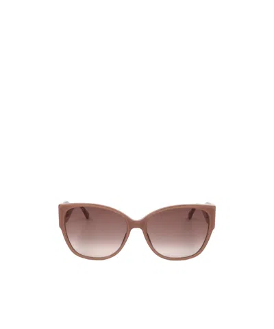 Jimmy Choo Logo Logo Sunglasses In Brown