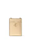 Jimmy Choo Logo-plaque Card Holder In Gold