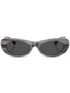 Jimmy Choo Logo-plaque Sunglasses In Black