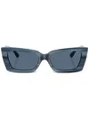 Jimmy Choo Logo-plaque Sunglasses In Blue