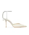 Jimmy Choo Saeda 100 Satin Pumps In Animal Print