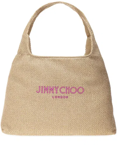 Jimmy Choo Bag Diamond Large Tote Bag In Beige