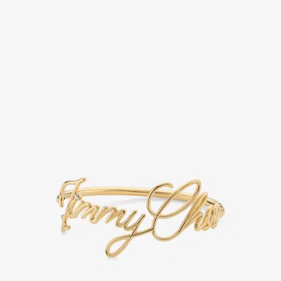 JIMMY CHOO LOGO SCRIPT BRACELET
