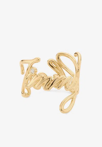 JIMMY CHOO LOGO SCRIPT RING