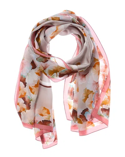Jimmy Choo Logo Silk Scarf In Multi