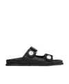 Jimmy Choo Fayence Pearl-embellished Sandals In Black