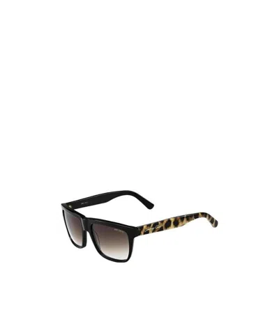 Jimmy Choo Logo Sunglasses In Black