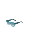 Jimmy Choo Logo Sunglasses In Blue