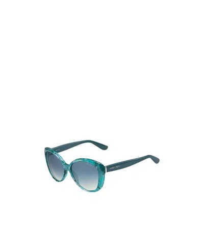 Jimmy Choo Logo Sunglasses In Blue