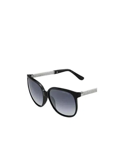 Jimmy Choo Logo Sunglasses In Gray
