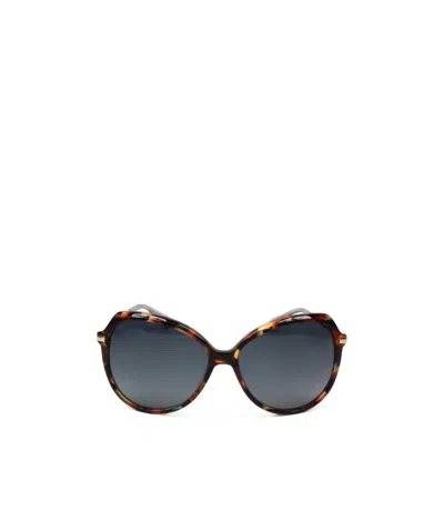 Jimmy Choo Logo Sunglasses In Gray