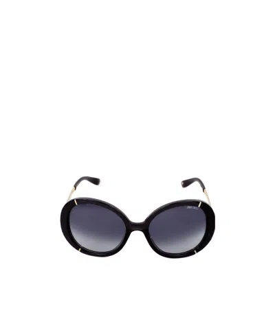 Jimmy Choo Logo Sunglasses In Gray