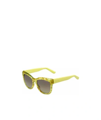 Jimmy Choo Logo Sunglasses In Green