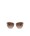 Jimmy Choo Logo Sunglasses In Green