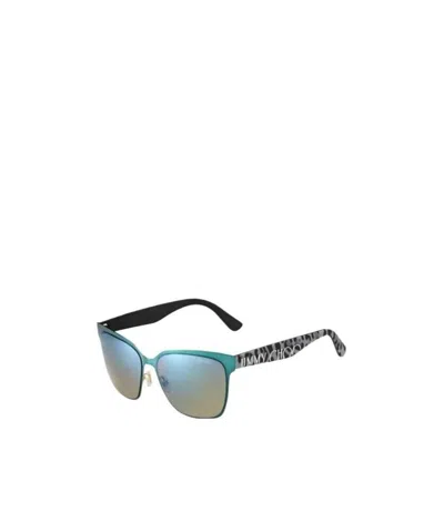 Jimmy Choo Logo Sunglasses In Multicolor