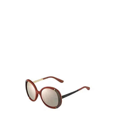 Jimmy Choo Logo Sunglasses In Multicolor