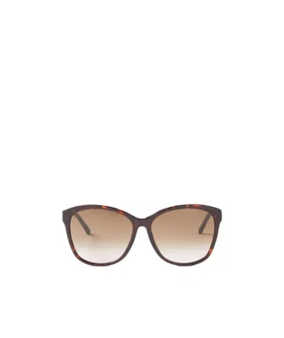 Jimmy Choo Logo Sunglasses In Nude