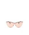 Jimmy Choo Logo Sunglasses In Nude