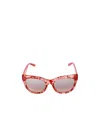 Jimmy Choo Logo Sunglasses In Pink