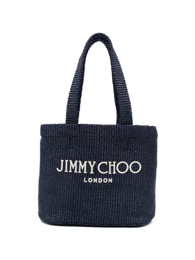 Jimmy Choo Logo Tote Bag In Blue