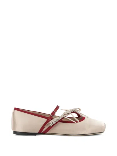 Jimmy Choo Loli Crystal-embellished Ballet Flats In Multi