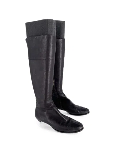 Pre-owned Jimmy Choo London Knee-high Boots In Brown