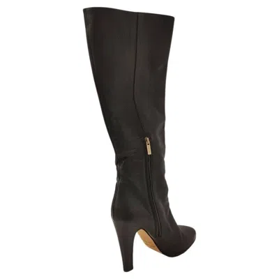 Pre-owned Jimmy Choo London Leather Boots Size 39 In Black